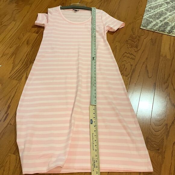 J.Crew size Large NWOT maxi pink stripe dress - Picture 7 of 9